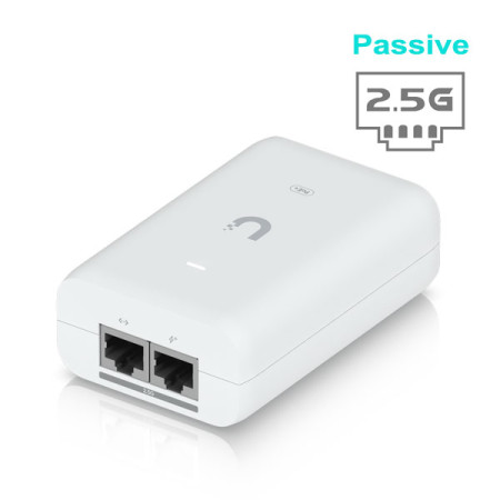 Ubiquiti UACC-PoE+-2.5G Gigabit 2.5G Passive PoE+ Adapter 48V DC @ 0.65A (30W) for U7 Serie other