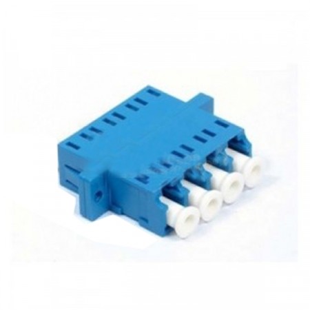 Link UF-0022QSM LC Fiber Optic Quad Adapter, Single-mode Coupling, Ceramic Sleeve, PC Housing