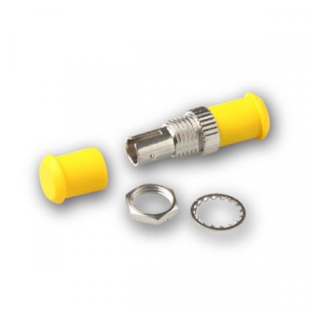 Link UF-0044SM ST Fiber Optic Adapter, Single-mode Coupling, Ceramic Sleeve, Metal Housing