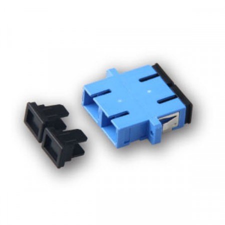 Link UF-0066SM SC Fiber Optic Duplex Adapter, Single-mode, Ceramic Sleeve, PBT Housing
