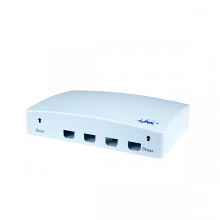 Link UF-1014 Fiber Optic Termination Box w/o Adapter, 4 Port (use with UF-0055SM)