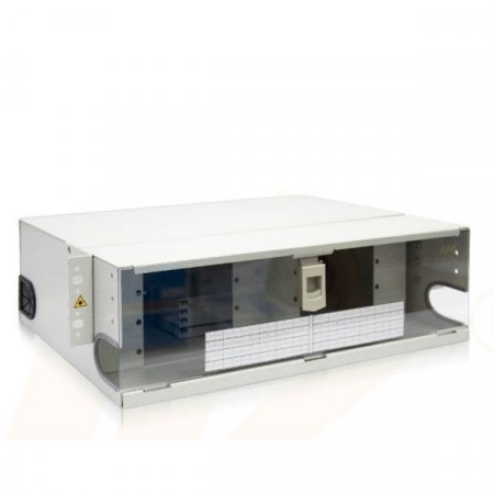 Link UF-2016A Fiber Optic Distribution Unit (FDU) 6-96F (8 Snap-In) Rack Mount Fix (3U), Unload 
