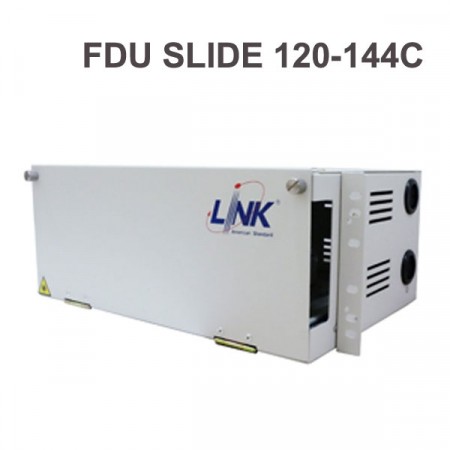 Link UF-4102A FDU SLIDE 120-144Core, Slide w/Cover, Rack Mount, w/Tray & Acc., Unload, Not Include F.O. Adapter Plate