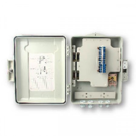 Link UF-4225A-UPC Outdoor 16 SC/UPC F.O Glass Fiber Terminal Box (with 16SC Adapter & Pigtai), Material Fiber Glass