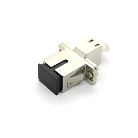 Link UF-H025 LC to SC Fiber Optic Hybrid Adapter, Single-mode, Ceramic Sleeve, Metal Housing 