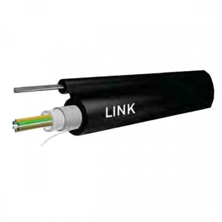 Link UFC9504OI Fiber Optic 4 Core OS2 9/125 μm Single-Mode Outdoor/Indoor Cable, Drop Wire, LSZH-FR