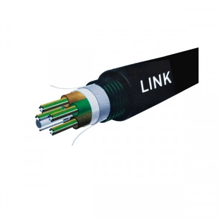 Link UFC9606M Fiber Optic 6 Core OS2 9/125 μm Single-Mode Outdoor/Indoor Multi Tube Cable, Armored 