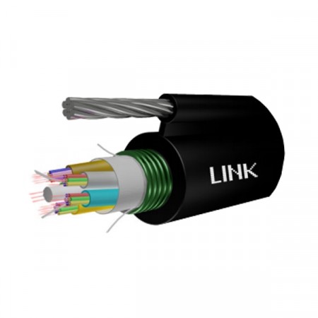 Link UFC9824MA Fiber Optic 24 Core OS2 9/125 μm Single-Mode, Fig.8 Multi Tube, Single Jacket, Drop Wire, Armored