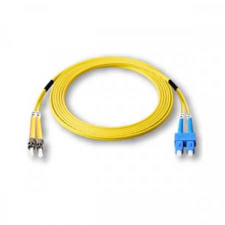 Link UFP946D31-03 Fiber Optic ST-SC Patch Cord OS2, Duplex Single-mode, (3.0 mm Jacket)/UPC-UPC, Lengths 3 m.