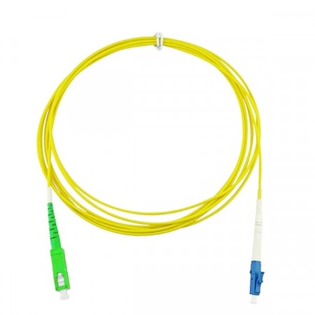 Link UFP962S38-03 Fiber Optic SC-LC Patch Cord OS2 (SC/APC-LC/UPC), Simplex Single-mode, (3.0 mm Jacket)/APC-UPC, Lengths 3 m.