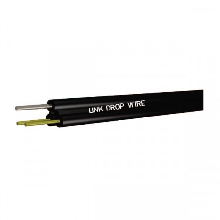 Link UL-0023  Drop w/Messenger 19 AWG (0.91mm) 2C Cable 200M.*/Roll