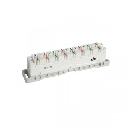 Link UL-4123  INTELLIGENT DISCONNECTION MODULE 8 Pair CAT 6 (TOT Spec # OES 002 001 02) (เทอร์มินอล CAT 6 8 คู่สาย)