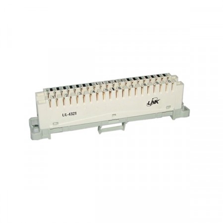 Link UL-4321  TELEPHONE DISCONNECTION MODULE 10 Pair (TOT Spec # OES 002 001 02) (เทอร์มินอลโทรศัพท์ สีขาว)