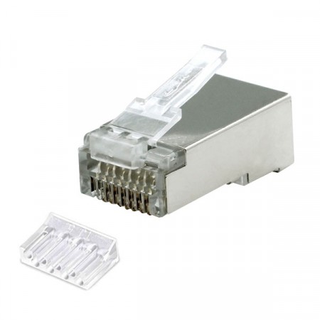 Link US-1004 Shield CAT 6 RJ45 Plug 2 Layer 600 MHz With Pre-Insert bar