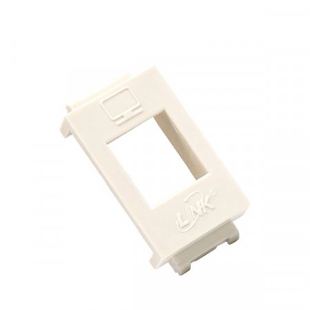 Link US-2006 ตัวแปลง RJ45 LINK, AMP ตัวเมียใส่หน้ากาก PANASONIC รุ่นใหม่ (Wide Series) บรรจุ 10 ตัว/Pkg