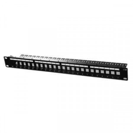 Link US-3001 Unload Patch Panel 24 Port (1U) w/lable, Support