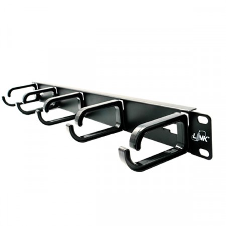 Link US-3051 Cable Management Panel 1U (Plastic 5 Ring), Accessories for 19" Rack