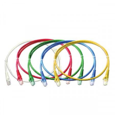 Link US-5015LZ-X Patch Cord UTP CAT 5E RJ45 - RJ45, Length 5M. (สีของสาย X=1ขาว/2แดง/3เขียว/4ฟ้า/5เหลือง)
