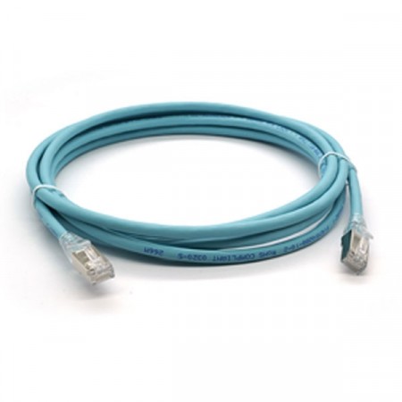 Link US-5201SLZ-9 Shield CAT 6A RJ45 - RJ45 PATCH CORD 1 M., XG, LSZH Aqua Blue