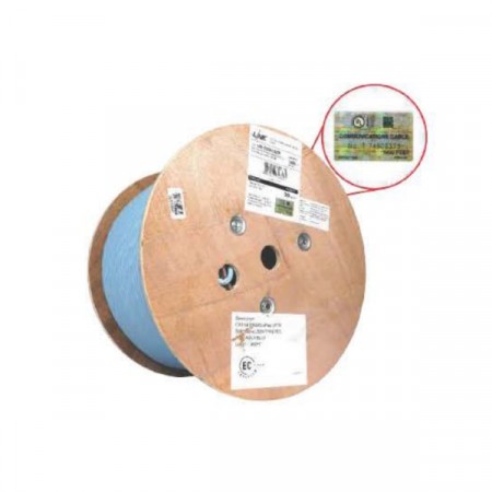 Link US-9146LSZH CAT6A UTP XG Cable, Bandwidth 750MHz, LSZH, สีฟ้า aqua Color 305 M./Roll Box *ส่งฟรีเขต กทม.