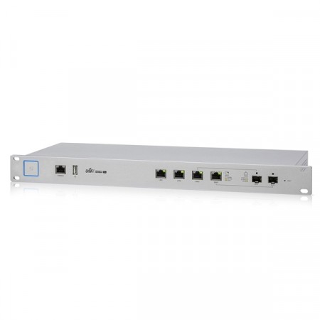 Ubiquiti USG‑PRO‑4 (UniFi Security Gateway Pro 4) Enterprise Gateway Router, 2-Port Gigabit RJ45/SFP WAN Combination and 2-Port Gigabit RJ45 LAN  