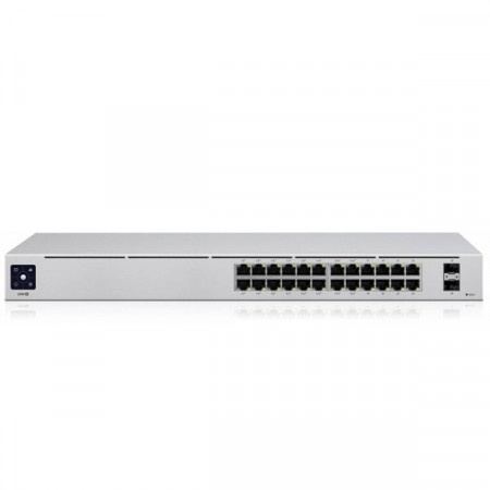 Ubiquiti UniFi Switch 24 PoE Gen2 (USW-24-POE) 24-Port L2-Managed Gigabit Switch, with 16 Port PoE+ IEEE 802.3af/at Total Available PoE 95W + 2-Port 1G SFP, 1U Rackmountable