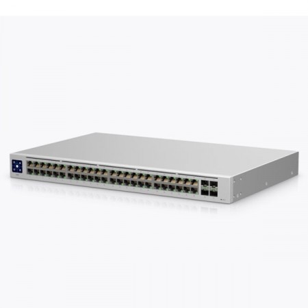 Ubiquiti USW-48 UniFi Switch 48-Port Gigabit Managed L2 + 4 SFP Port 1G + 1.3" LCM Display Touchscreen + Managed by UniFi Network Controller