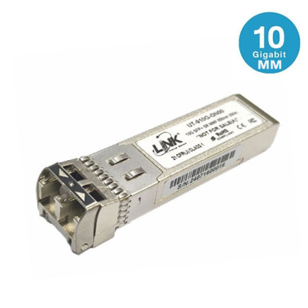 Link UT-910G-LC00 10G SFP+ Transceiver Module, SR  Multi-mode (MM) 850nm, Duplex LC Connector, 300m. (Cisco, TP-Link, MikroTik & Other Compatible)