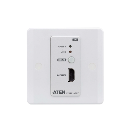 ATEN VE1801AEUT HDMI HDBaseT-Lite Transmitter with EU Wall Plate / PoH