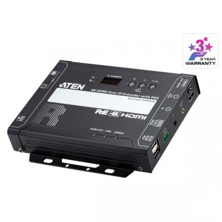 ATEN VE8952R 4K HDMI OVER IP RECEIVER WITH POE