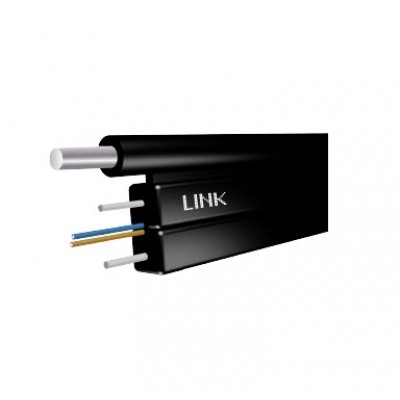Link UFH9511M-5 FTTH FLAT 1C, Fiber Optic Cable, Solid Drop Cable, Indoor-Outdoor, LSZH  (TRUE Compatible)