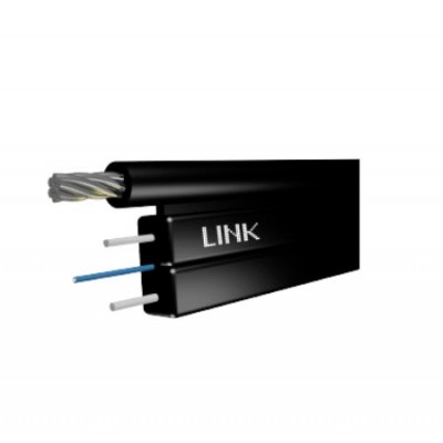 Link UFH9522 FTTH FLAT 2C, Fiber Optic Cable, Stranded Drop Cable, Indoor-Outdoor, LSZH (AIS, CAT Compatible)