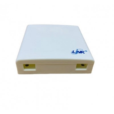 Link UFH3026 FTTH Mini Housing Outlet for 2 x SC Simplex or 2x LC Duplex Outlet เปล่าฝาสไลด์ได้