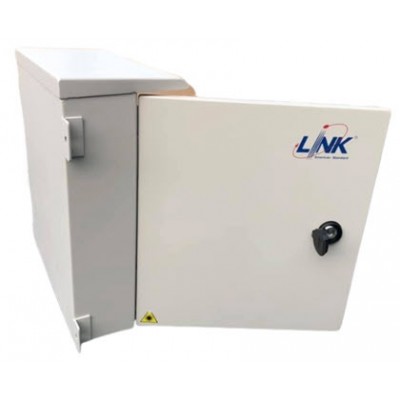 Link UF-4116A F.O. TERMINAL 48-72Core, Outdoor Steel, w/Tray & Acc, Unload