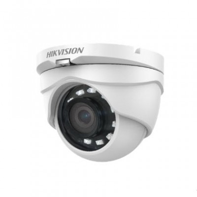HIKVISION DS-2CE56D0T-IRMF(C) Analog Turret Camera 2M, HD 1080P, Day/Night 25m ICR, Water proof and Dust resistant IP67, Indoor/Outdoor