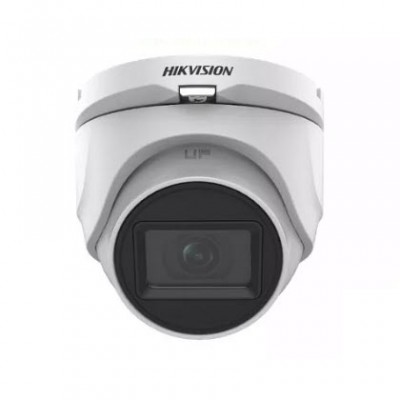 HIKVISION DS-2CE76H0T-ITMFS Analog Turret Camera 5M CMOS high quality imaging and Audio, 2.8mm, 3.6mm auto focus lens, 30m Smart IR, Water proof and Dust resistant IP67