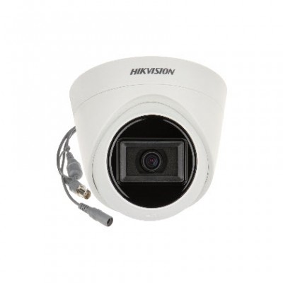 HIKVISION DS-2CE78H0T-IT1F(C) Analog Turret Camera 2.4mm, 2.8mm, 3.6mm fixed focus lens,  5M CMOS high quality imaging, 30m Smart IR, Water proof and Dust resistant IP67