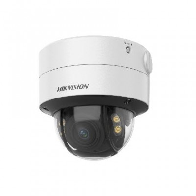 HIKVISION DS-2CE59DF8T-AVPZE ColorVu Motorized Dome auto focus Camera , PoC, 2.8mm to 12mm varifocal lens. 2MP high performance CMOS, 1920 × 1080 resolution 24/7 color imaging with F1.0 aperture. White Light Range 40M  Water dust resistant IP68 an