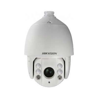 HIKVISION DS-2AE7225TI-A 7-inch IR Turbo 2MP Speed Dome,  2MP 1920 × 1080 resolution, 25 × optical zoom, 16 × digital zoom 4.8mm to 120mm focal length, DarkFighter, Pan and tilt ability. IR distance Up to 150m,  Water and dust resistant IP66, Mask area an