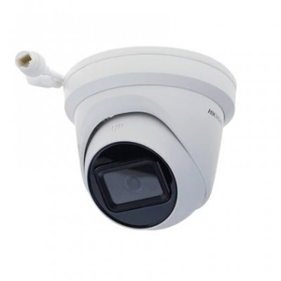 Hikvision DS-2CD2323G2-I(U) PoE 2MP AcuSense Outdoor IP Turret Camera Fixed lens, 2.8 and 4mm optional, 1920 × 1080 resolution, SD Card Slot up to 256GB, Smart Human/Vehicle Detection, H.265+, Water and dust resistant IP67 U: Built-in microphone