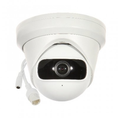 HIKVISION DS-2CD2345G0P-I 4MP Ultra wide angle fixed lens Turret Network Camera, 1.68 mm Fixed lensl, Resolution 2688 × 1520 Smart Human/Vehicle Detection, H.265+ Compression Technology, Support microSD card up to 256 GB HIK-cloud service , 3-Axis adjus