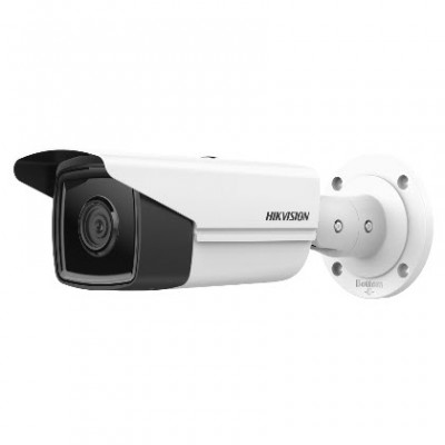 HIKVISION DS-2CD2T43G2-2I/4I AcuSense 4MP Bullet Network Camera, Fixed focal lens, 2.8, 4, and 6 mm optional, Resolution 2688 × 1520 Smart Human/Vehicle Detection, H.265+ Compression Technology,  Water and dust resistant IP67,  Support microSD card up to 