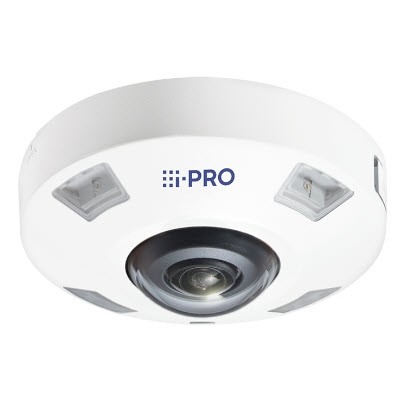 i-PRO WV-S4556L 5MP Sensor Outdoor 360-degree Fisheye Network Camera with AI engine, 1x Zoom, H.265, Built-in IR LED, IK10, IP66								