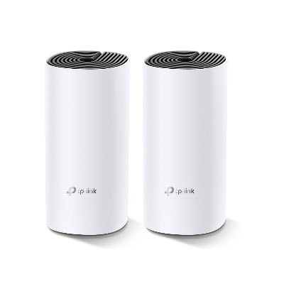 tp-link DECO M4-PACK2 AC1200 Whole-Home Mesh Wi-Fi System, Qualcomm CPU, 867Mbps at 5GHz+300Mbps at 2.4GHz, 2 Gigabit Ports, 2 antennas, MU-MIMO, Beamforming							 								