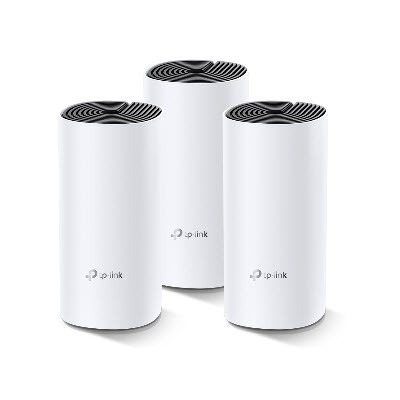tp-link DECO M4-PACK3 AC1200 Whole-Home Mesh Wi-Fi System, Qualcomm CPU, 867Mbps at 5GHz+300Mbps at 2.4GHz, 2 Gigabit Ports, 2 antennas, MU-MIMO, Beamforming							 								
