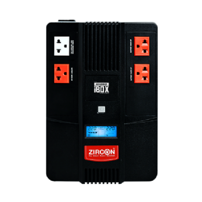 ZIRCON HYBRIDIbox 1000VA/550W Zircon Line Interactive UPS Hybrid Ibox 1000VA/550W  Digital Display, Hot Swapp. (Tower type)