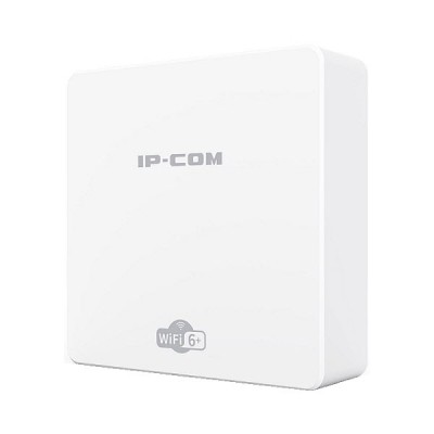 IP-COM Pro-6-IW 3 Gbps high-speed Wi-Fi, AX3000 Wi-Fi 6 Wireless In-Wall Access Point, Dual Band Maximum Wi-Fi speeds 574Mbps on 2.4 GHz, 2402Mbps on 5GHz, 2 port GB LAN, PoE, power port (12V/1A)
