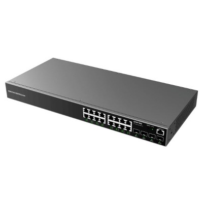 Grandstream GWN7802 Enterprise Layer 2+ managed network switches 16 ports x 10/100/1000Mbps, POE, 4 x SFP, Desktop/ Wall-Mount