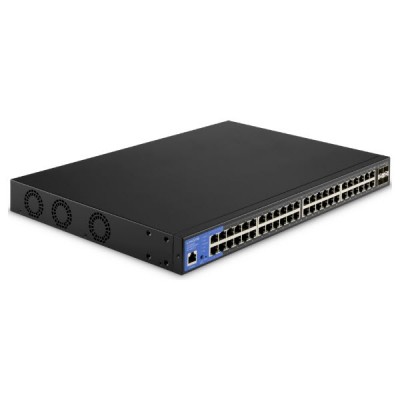 Linksys LGS352MPC Managed  Gigabit PoE+ Switches, 48-Port Gigabit Ethernet, 10G SFP+ Uplinks 4 ports176 Gbps Bandwidth (non-blocking) Power Budget 740W