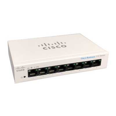Cisco CBS110-8T-D-EU 8-Ports Gigabit 10/100/1000 Mbps Unmanaged Desktop Plug-and-Play Switch